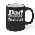 Dad To Be 2026 Loading Pink Pregnancy Reveal New Dad Daddy Graphic Print Coffee Mug