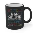 Dad Of The Birthday Boy 10th Birthday Math Party Outfit Graphic Print Coffee Mug