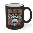 Dad Of The Birthday Boy Football Party Family Matching Graphic Print Coffee Mug