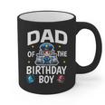 Dad Of The Birthday Boy Police Car Policeman Police Officer Graphic Print Coffee Mug