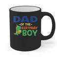 Dad Of The Birthday For Boy Saurus Rex Dinosaur Party Graphic Print Coffee Mug