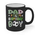 Dad Of The Birthday Boy Soccer Player Game Day Graphic Print Coffee Mug
