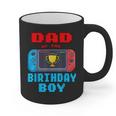 Dad Of The Birthday Boy Video Games Theme Bday Matching Graphic Print Coffee Mug