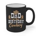 Dad Of The Birthday Cowboy Themed Birthday Boy Rodeo Cowboy Graphic Print Coffee Mug