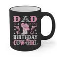 Dad Of The Birthday Cowgirl Pink Disco Rodeo Western Graphic Print Coffee Mug