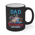 Dad Of The Birthday Cruiser Cruise Birthday Graphic Print Coffee Mug