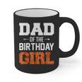 Dad Of The Birthday Girl Basketball Dad Family Matching Graphic Print Coffee Mug
