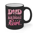 Dad Of The Birthday Girl Family Pink Coquette Bow Graphic Print Coffee Mug