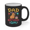 Dad Of The Birthday Girl Kids Cute Capybara Bday Family Graphic Print Coffee Mug