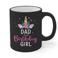 Dad Of The Birthday Girl Matching Family Unicorn Party Graphic Print Coffee Mug