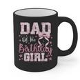 Dad Of The Birthday Girl Pink Bow Flower Birthday Girl Graphic Print Coffee Mug Dad Of The Birthday Girl Pink Bow Flower Birthday Girl Graphic Print Coffee Mug