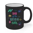 Dad Of The Birthday Girl Under Sea Theme Matching Family Graphic Print Coffee Mug