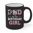 Dad Of The Birthday Girl Shirt Farm Cow Daddy Papa 1st Graphic Print Coffee Mug