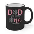 Dad Of The Birthday For Girl Winter Onederland 1st Birthday Graphic Print Coffee Mug