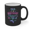 Dad Of The Birthday Mermaid Party Matching Family Daddy Graphic Print Coffee Mug