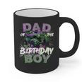 Dad Of The Birthday Monster Truck Family Matching Party Graphic Print Coffee Mug
