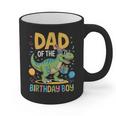 Dad Of The Birthday Party Outfit Dinosaur Squad Daddy Graphic Print Coffee Mug