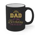 Dad Of The Birthday Princess Girls Party Small Graphic Print Coffee Mug