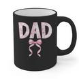 Dad Birthday Squad Matching Coquette Bow Family Party Graphic Print Coffee Mug