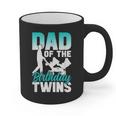 Dad Of The Birthday Twins Celebrate Cute Twin Father Daddy Graphic Print Coffee Mug