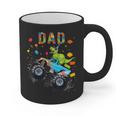 Dad Building Blocks Monster Truck Dinosaur Birthday Graphic Print Coffee Mug
