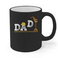 Dad Construction Excavator Family Matching Bday Party Graphic Print Coffee Mug