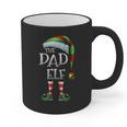 The Dad Elf Shirt Matching Family Dad Christmas Elf Graphic Print Coffee Mug