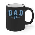 Dad Est 2026 Blue Baby Feet First Time Boy Daddy Graphic Print Coffee Mug