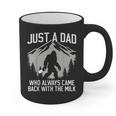 Dad Father Bigfoot Just A Dad Who Always Came Back Graphic Print Coffee Mug