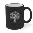 Dad Father Memory And Memorial Tree Of Life With Heart Graphic Print Coffee Mug