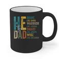 Dad Fathers Day Christian Jesus He Is Smart Brave Graphic Print Coffee Mug