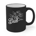 Dad Of Four Toddler Kids Fathers Day Fist Bump Family Graphic Print Coffee Mug