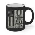 Dad Grandpa Veteran Great Grandpa Graphic Print Coffee Mug