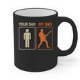 Your Dad My Dad Guitar Guitarist Rock Father's Day Graphic Print Coffee Mug