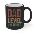 Dad Level Unlocked Father To Be New Daddy Graphic Print Coffee Mug