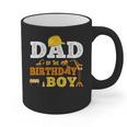 Dad Mom Of The Birthday Boy Kid Construction Matching Family Graphic Print Coffee Mug