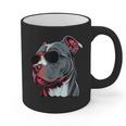 Dad Mom Cool Dog Sunglasses Pitbull Graphic Print Coffee Mug Dad Mom Cool Dog Sunglasses Pitbull Graphic Print Coffee Mug
