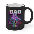 Dad Of Roller Girl Roller Skating Birthday Matching Family Graphic Print Coffee Mug