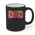 Dad Strawberry Birthday Graphic Print Coffee Mug