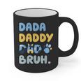 Dada Daddy Dad Bruh Fathers Day Blue Dog Graphic Print Coffee Mug