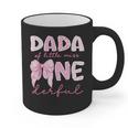 Dada Of Little Miss Onederful First Birthday Girl Bow Graphic Print Coffee Mug Dada Of Little Miss Onederful First Birthday Girl Bow Graphic Print Coffee Mug