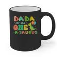 Dada Of The One-A-Saurus 1st Birthday Boy Dinosaur Family Graphic Print Coffee Mug