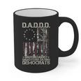 Daddd Gun Dads Against Daughters Dating Democrats On Back Graphic Print Coffee Mug