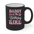 Daddy Of The Birthday Girl Family Pink Coquette Bow Graphic Print Coffee Mug Daddy Of The Birthday Girl Family Pink Coquette Bow Graphic Print Coffee Mug