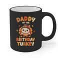 Daddy Of The Birthday Turkey Family 1st Birthday Boy Graphic Print Coffee Mug