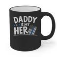 Daddy Is My Hero Kids Police Thin Blue Line Law Enforcement Small Graphic Print Coffee Mug