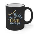 Daddy Of Mr One-Derful Party Blue-Gold Dad Boy 1st Birthday Graphic Print Coffee Mug
