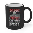 Daddy Of Mr Two Fast Two Fast 2 Curious 2nd Birthday Graphic Print Coffee Mug Daddy Of Mr Two Fast Two Fast 2 Curious 2nd Birthday Graphic Print Coffee Mug