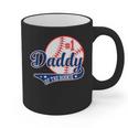 Daddy Of Rookie 1st Birthday Baseball Theme Matching Party Graphic Print Coffee Mug