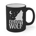 Daddy Wolf Matching Family Tribe Wolves Moon Graphic Print Coffee Mug